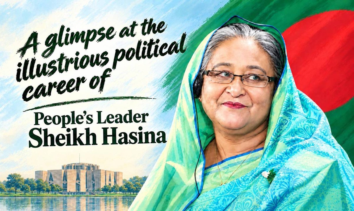 albd1971's tweet photo. On her 79th birthday, Bangladesh should remember what Sheikh Hasina’s leadership made possible.

Fifteen years of economic growth, landmark infrastructure, Digital Bangladesh, poverty reduction, and a country increasingly confident on the global stage.

She survived the loss of her entire family, exile, imprisonment and repeated attempts on her life—and still returned to serve Bangladesh.

Today, as the country faces political uncertainty, economic anxiety and questions over its democratic future, her record matters more than ever.

For millions of Bangladeshis, Sheikh Hasina represents more than a political leader. She represents resilience, development and the ambition of a Bangladesh that refuses to remain poor or powerless.

Her vision of Smart Bangladesh was a roadmap for the future. Her return, for her supporters, represents the hope of restoring Bangladesh’s development trajectory and democratic institutions.
👉 https://t.co/X78BzgwDgi
#SheikhHasina #BirthDay