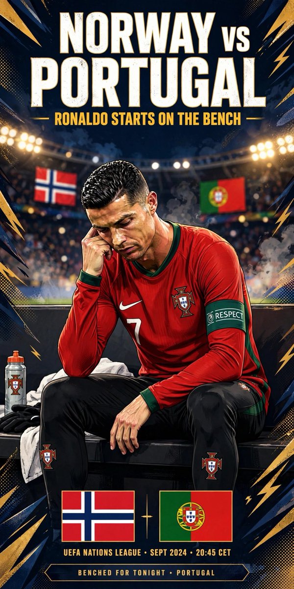 LucaDamian0's tweet photo. Îl ții pe Ronaldo pe bancă vs Haaland? Serios? Omul are 979 de goluri și tu îl odihnești. Lipsă de respect.
#Ronaldo #Portugalia #CR7 https://t.co/S5fwZDrC5W