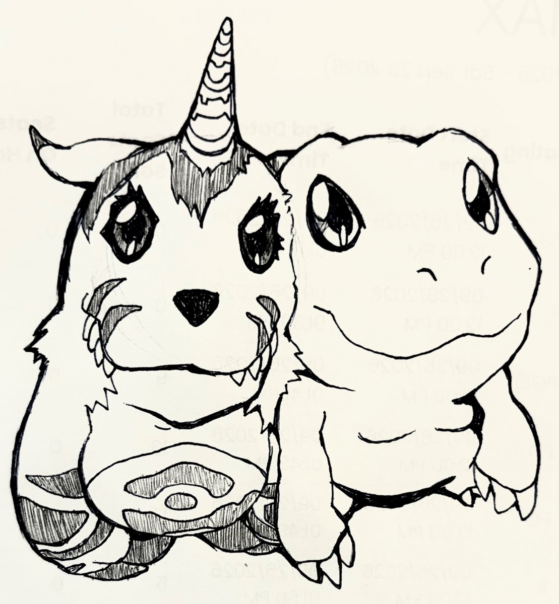 awesomegoats1's tweet photo. Who is the agumon to your gabumon? https://t.co/HvQ6YPIYct