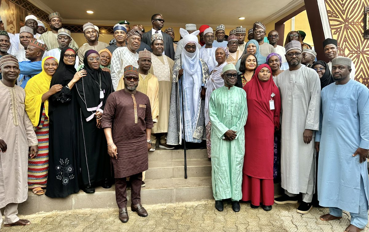 inecnigeria's tweet photo. #NigeriaDecides2027: “We Have No Candidates, No Party” — INEC Chairman Reaffirms Commission’s Neutrality

The Chairman of the Independent National Electoral Commission (INEC), Prof. Joash Amupitan, SAN, visited the Emir of Zazzau, Amb. Ahmed Nuhu Bamalli, CFR, as part of activities ahead of the Commission’s planned interactive meeting with staff and readiness assessment for the 2027 General Election at the zonal level.

The Chairman was accompanied by National Commissioners, the Acting Director-General of the Electoral Institute, his Chief Press Secretary, Chief Technical Assistant, Chief of Staff and other Special Aides,, as well as directors of the Commission, to the palace of the 19th Emir of Zazzau, where he described the visit as an important stakeholder engagement ahead of the 2027 electoral activities.

The visit formed part of the Commission’s stakeholder engagement as it intensifies preparations for the 2027 elections.

The INEC Chairman said the Commission considered traditional institutions important stakeholders in the electoral process because of their influenceand grassroots reach.

He said elections were fundamentally aboutthe social contract between citizens and those entrusted with public office, stressing that public trust remained critical to the success of democracy.

According to him, INEC was commencing its preparations early because of the size and complexity of conducting elections in Nigeria.

He said the Commission had moved away from last-minute preparations and was testing, auditingand strengthening its operational systems wellahead of the 2027 polls.

INEC Chairman told the Emir that the Commission was committed to neutrality, fairness and transparency.
“We have no candidates, we have no political party, we have no interest other than the sovereign will of the people of Nigeria,” he said.