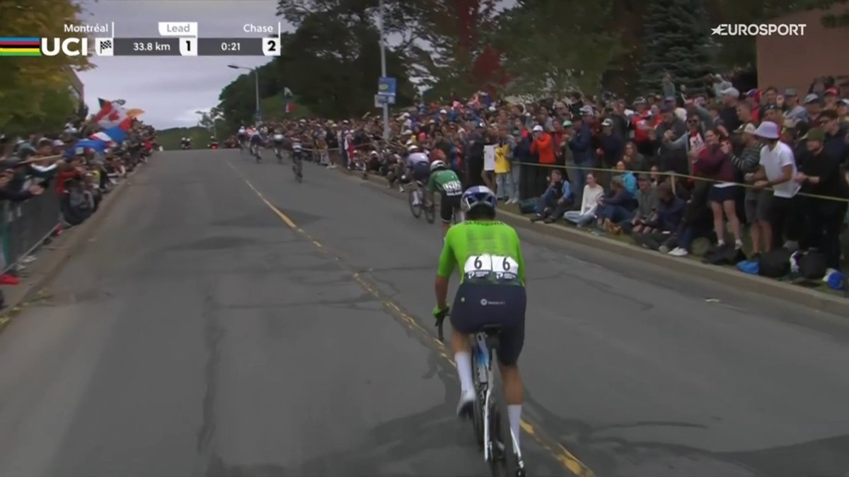 faustocoppi60's tweet photo. Roglic dropped, thank your for the show. It was good while it lasted.

#Montreal2026 https://t.co/GX8GrF2bFD