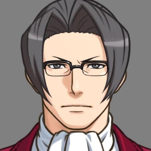 moonllitess's tweet photo. Miles "lethal face card" Edgeworth https://t.co/QhHcLNbwUu