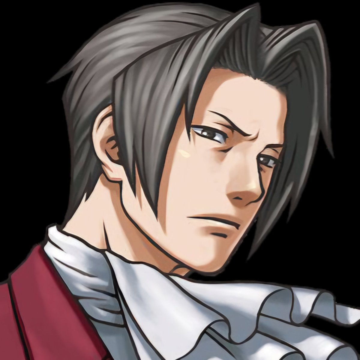 moonllitess's tweet photo. Miles "lethal face card" Edgeworth https://t.co/QhHcLNbwUu