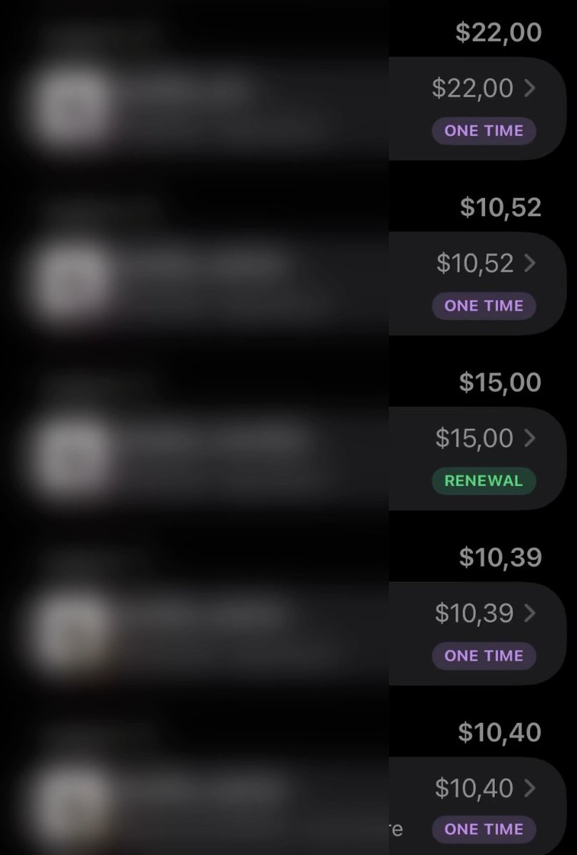 notiiivy's tweet photo. went from praying for literally one sale a day a few months ago to casually waking up to $200 days. 

finally cracked the exact formula for this and seeing the dashboard fill up with one-time and renewal purchases is wild. 

ask me anything about scaling app. https://t.co/4AC4WC4HAX