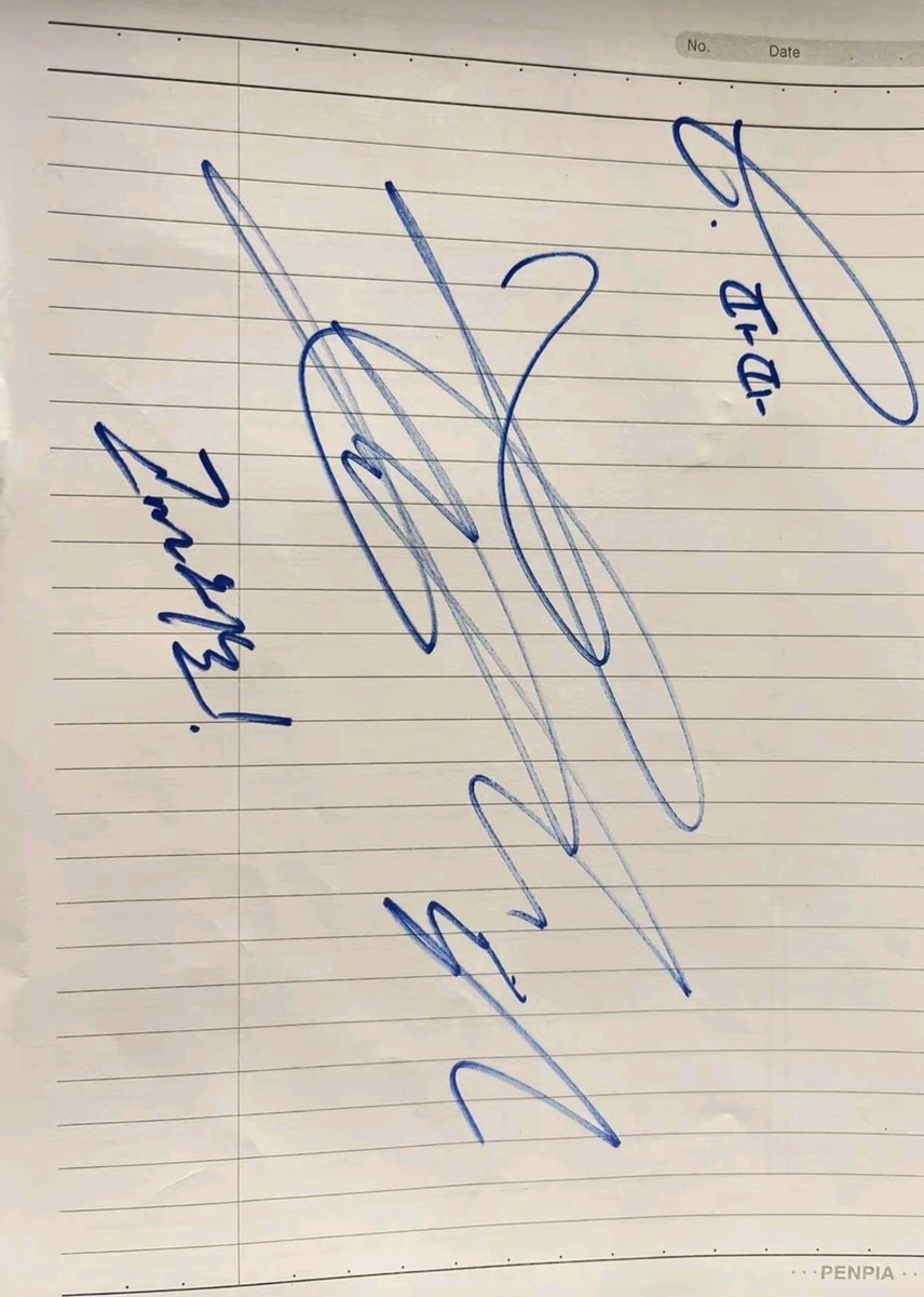 koovarbie's tweet photo. an ARMY met Taehyung, had the CUTEST interaction and got an autograph from him!!!

[OP's full encounter with Taehyung]

👧: I still genuinely can't believe it. All I knew was that I wanted to cry, and my whole body was trembling. His face was extremely small!

👧: When he first arrived, my colleague said, "Isn't that Taehyung? He looks so much like him." But I didn't believe her and replied, "Sis, stop talking nonsense, that's not possible." She told me, "If you don't believe me, go serve their cold drinks and take a look." So I went and looked, and I literally froze rock-solid.

👧: Hesitating over whether I should ask or not thinking, "Is that really little Taehyung?"...I couldn't hold it back anymore and asked,

👧: "I'm really sorry to bother you, but are you Taehyungie?" When he kept a completely serious expression, I felt intimidated and thought, "Ah, it's probably not him." I had only taken one or two steps away when he said, 

🐯: "I'm really sorry as well, but would it be okay if you didn't play our songs?"

👧: That's when I completely froze in shock! As luck would have it, I happened to be playing "DOPE" right at that exact moment. Flustered, I stammered, "Yes, yes, I'll turn it off," and nervously asked,

👧:  "When you finish eating and are about to leave, could you leave an autograph?" He replied,

🐯: "I'm really sorry, but I can't."

👧: Feeling bad myself, I said, "That's completely fine, I'm sorry," and turned away. Afterward, worried that he might feel uncomfortable, I pretended not to notice them and acted natural. However, whenever their table ordered anything, I personally went to serve it. 

👧: Then, during one of the visits, he brought it up first and said, 

🐯: "Once I finish eating and leave, I'll leave an autograph for you, okay?"

👧: I was so overjoyed that my hands were trembling as I set down the dishes, and their whole group started laughing! Then I added, 

👧: "You are my favorite, and little Jungkookie is too!" and they all burst out laughing again ㅋㅋㅋ.

👧: Right before they left, his friend came over and said that normally they aren't allowed to give autographs, but he would make an exception for me. He took my name and brought it over to little Taetae.

👧: When they left, he had left it placed right there on the table for me!