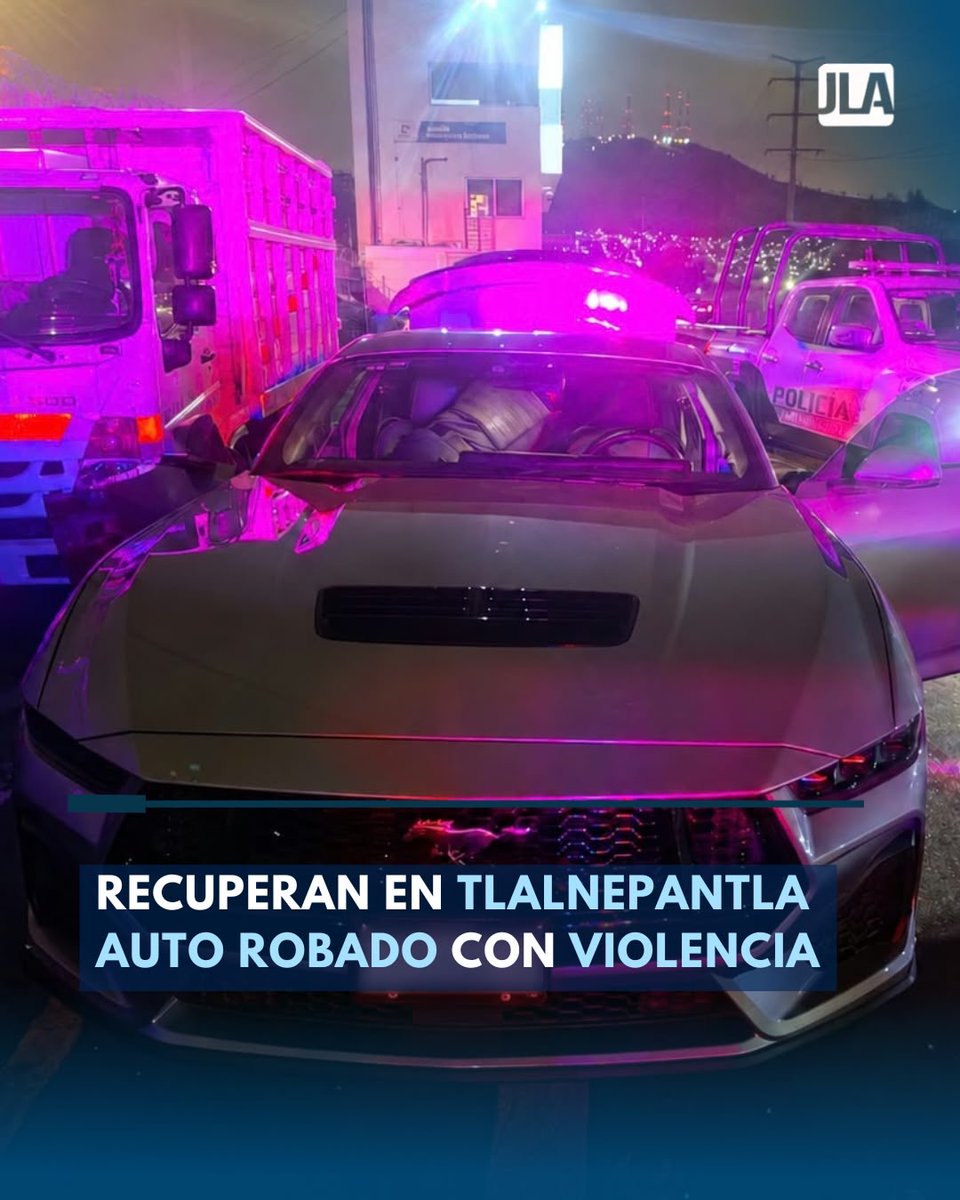 JLANoticias's tweet photo. Policías de Tlalnepantla recuperaron un Mustang que había sido robado por 2 hombres armados en la colonia Los Reyes Ixtacala. El vehículo fue localizado sobre la Autopista Naucalpan-Ecatepec y devuelto a su dueño.🚗🚨

#Tlalnepantla #RoboConViolencia #JLANoticias https://t.co/nc0jlWi06o