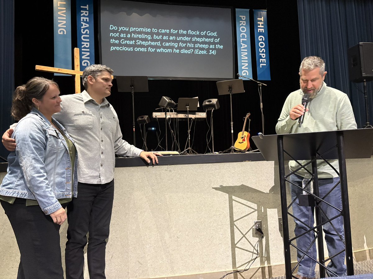 markkprater's tweet photo. Those are my friends Dan &amp; Jodie Birkholz. Dan was installed as an elder and Sr. Pastor of Cross of Grace Church in Chaska, MN this morning. It was a happy, Christ-exalting day. https://t.co/TsarT2gIs6