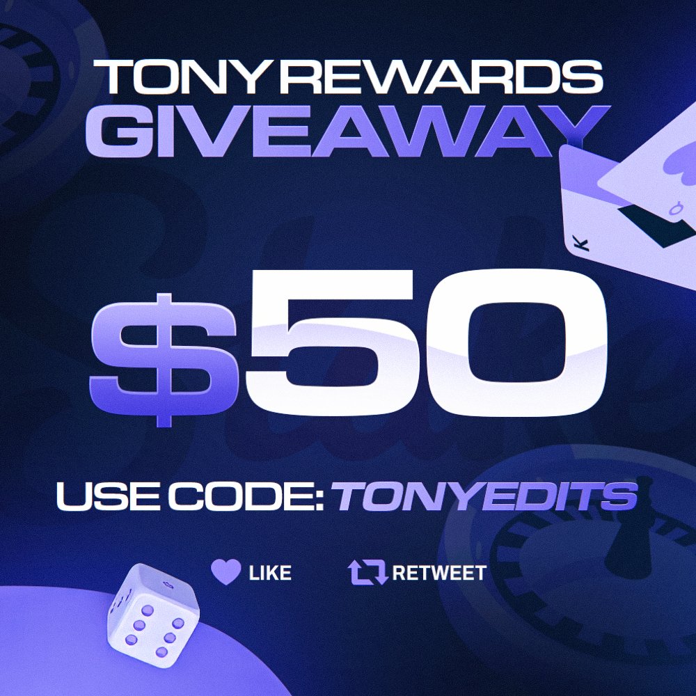 TonyRewards's tweet photo. $50 Stake Giveaway

➡️Like RT &amp; Follow @TonyRewards
➡️Have a STAKE account under code: tonyedits
➡️Subscribe &amp; Leave a Like on Todays video! (show proof)

https://t.co/GG7LN5w7yl
Rolling sometime next week https://t.co/8xhBIdjxxe