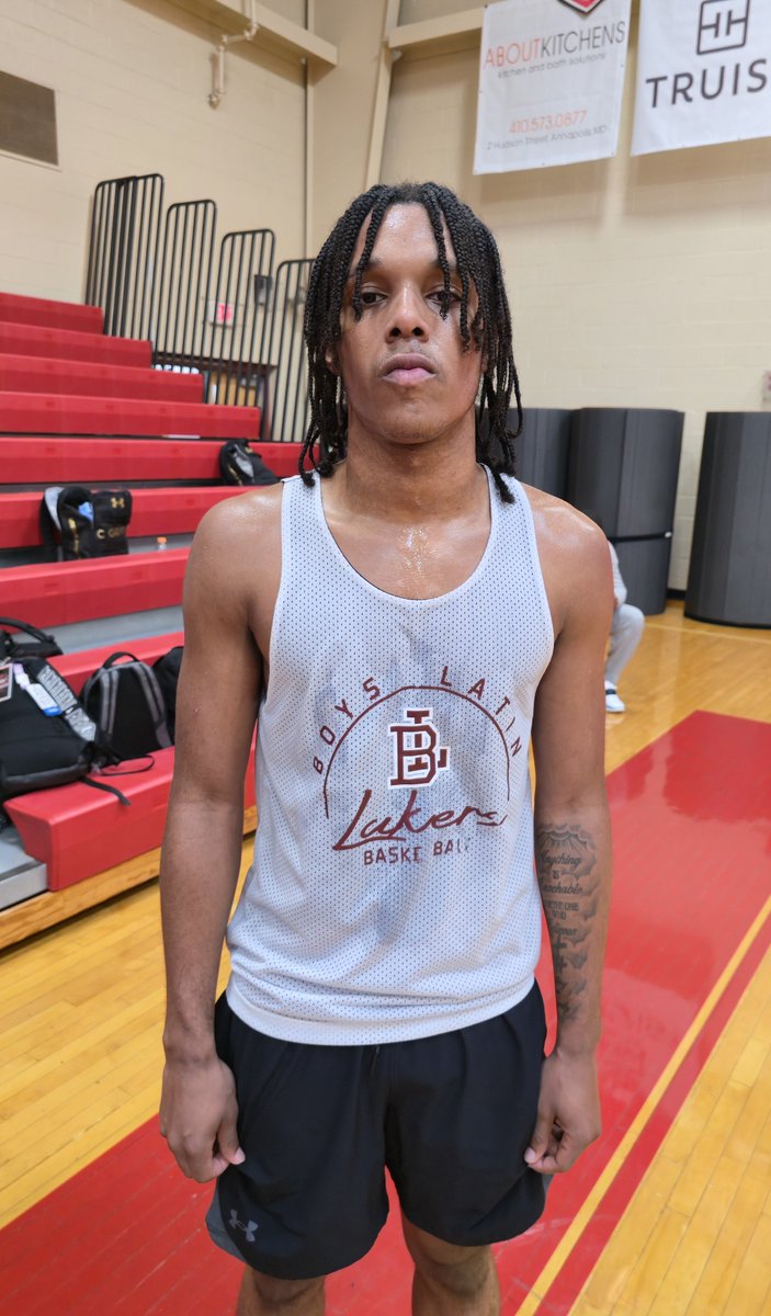 MarcusHelton's tweet photo. 2028 guard Noah Sulaiman had 22 points and 2029 guard Brayden Whitaker 13 to lead Boys Latin (MD) to a 46-38 win over Bridgeport United (CT) at DMV Hoop Madness. @boyslatinbball https://t.co/Oj3BWonIRD