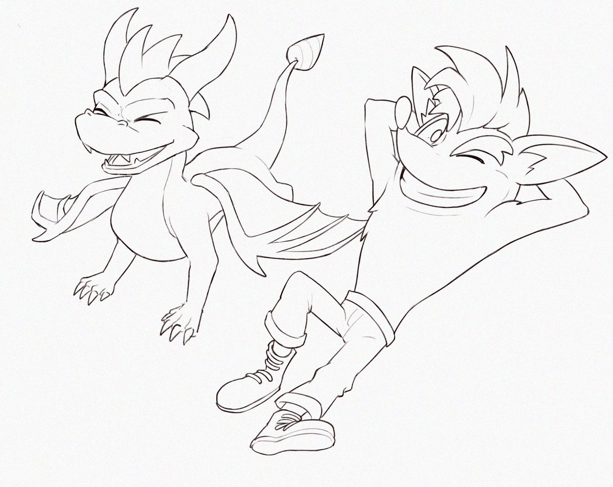 artstudioforenz's tweet photo. here's a WIP of my latest commission for bandicoot and Spyro.. 
#FurryArt #Dragon #Sketch #OC #ArtistOnTwitter https://t.co/qF1YO9uo5S