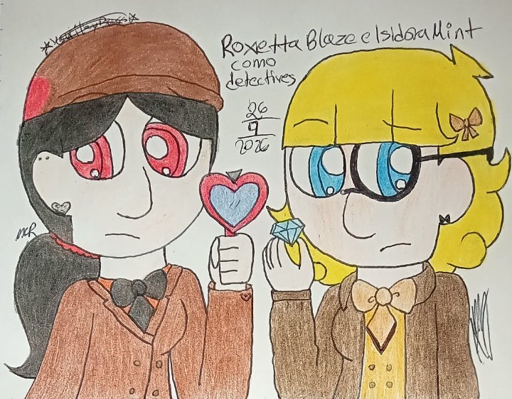 MCRichardson27's tweet photo. Les comparto 3 dibujos de Roxetta Blaze (Oc principal) e Isidora Mint (Oc secundario y hermana de Mariett Pride) con un nuevo corte de cabello, 2 por separado y uno donde ambas son detectives 

#roxettablaze #oc #isidoramint #secondaryoc #drawing https://t.co/pIjHa1YNKB