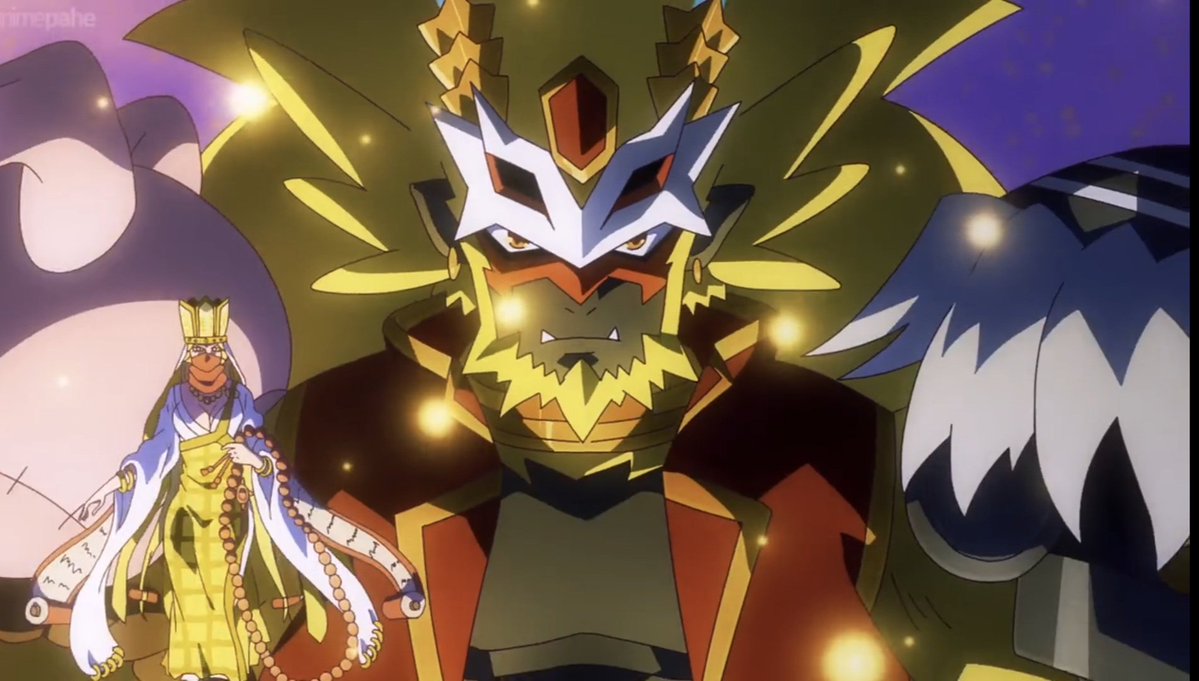 ZeromaruX's tweet photo. A propósito del final de Digimon Beatbreak... solo quería decir que SeitenGokuwmon gigante es una referencia al Cuerpo Cósmico de Sun Wukong. Es una referencia a Viaje al Oeste que realmente me gustó ver. https://t.co/pbOPN29wed