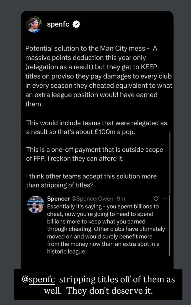 MrsWicked61905's tweet photo. Man city needs to relinquish all their titles as well. https://t.co/sds3t7Svcm