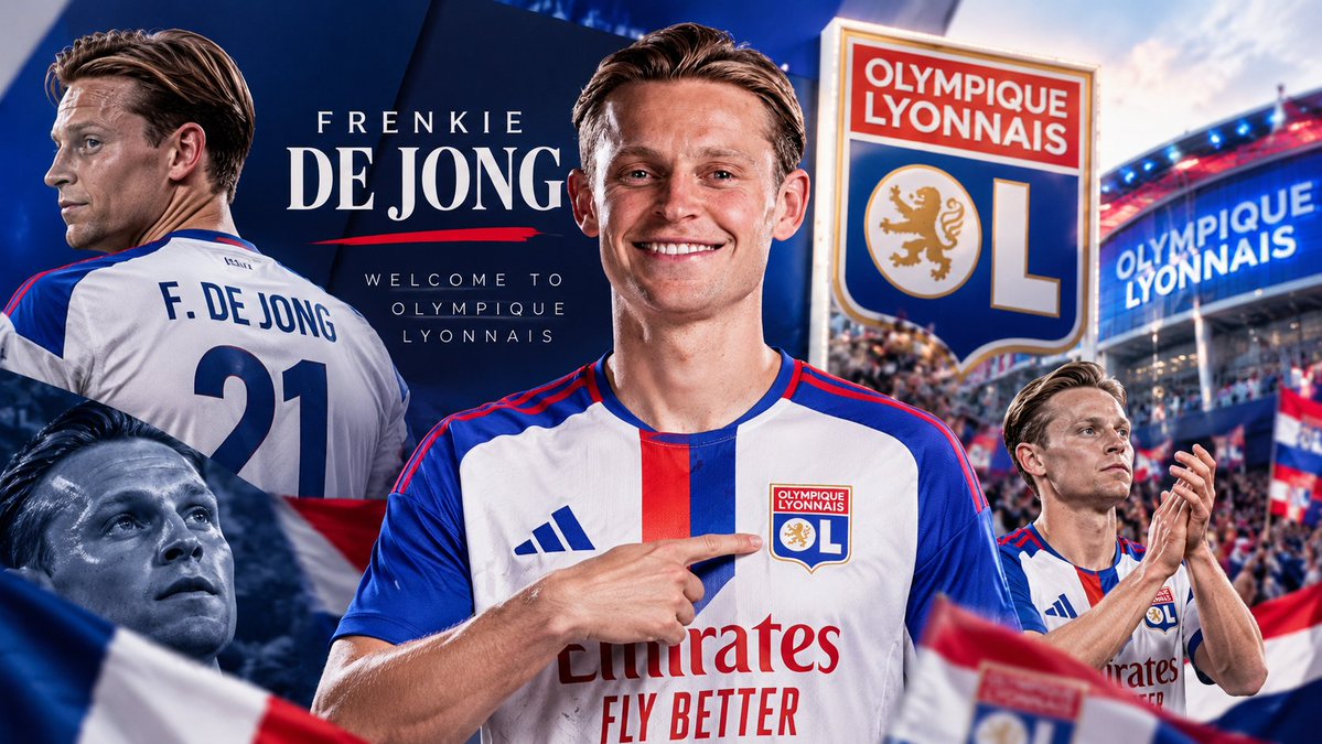 coachnouma's tweet photo. Lyon'dan müthiş bir transfer! 🔵🔴 Lyon, orta sahasına dünyaca ünlü bir yıldız daha ekledi!
Barcelona’nın yıldızı Frenkie de Jong, ₷140 milyon SVC karşılığında Lyon kadrosuna katıldı.
#soccerverse #lyon #barcelona #svc 💶 https://t.co/2MT0uSVHvN