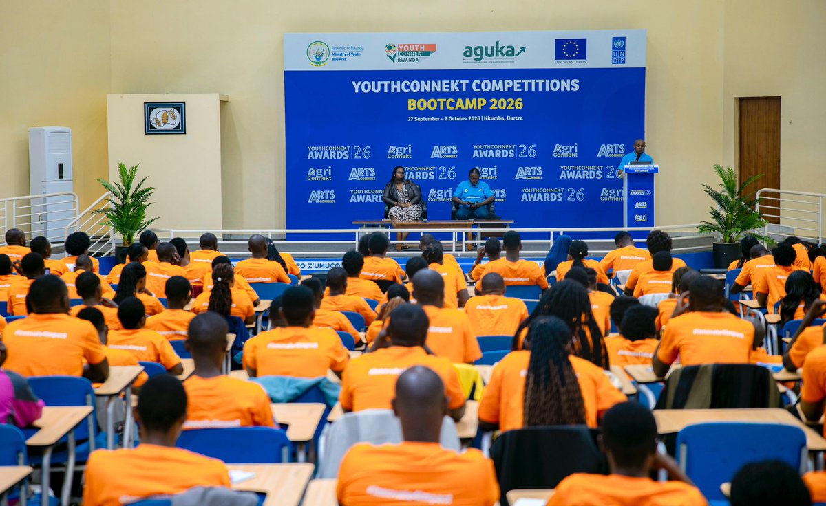 RwandaYouthArts's tweet photo. Kuri iki Cyumweru, ba rwiyemezamirimo b’urubyiruko, n’abahanzi 270 bakomeje ku rwego rw’Igihugu mu marushanwa ya #ArtsConnekt na #YouthConnekt Awards 2026, bamaze kugera mu kigo cy’Ubutore cya Nkumba mu karere ka Burera aho bagiye kumara iminsi 6 bahugurwa ku buryo bwo kunoza no kwagura imishinga yabo.