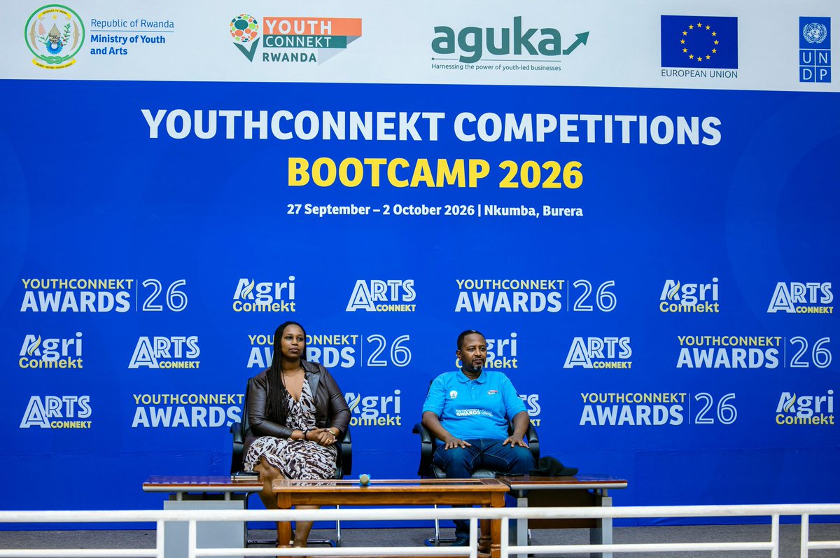 RwandaYouthArts's tweet photo. Kuri iki Cyumweru, ba rwiyemezamirimo b’urubyiruko, n’abahanzi 270 bakomeje ku rwego rw’Igihugu mu marushanwa ya #ArtsConnekt na #YouthConnekt Awards 2026, bamaze kugera mu kigo cy’Ubutore cya Nkumba mu karere ka Burera aho bagiye kumara iminsi 6 bahugurwa ku buryo bwo kunoza no kwagura imishinga yabo.