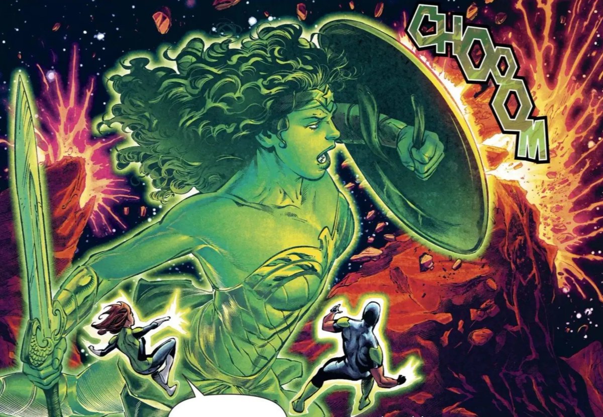 DevilELGay's tweet photo. Jessica Cruz be like :
Crear un escudo normal para protejerme ❌❌❌
Crear una proyección de Wonder woman gigante ✅✅✅ https://t.co/kj7jynFJGQ