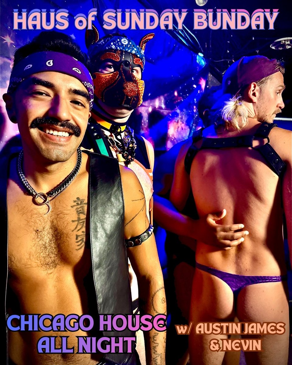 CellBlockChi's tweet photo. HAPPY SUNDAY BUNDAY! TODAY YOUR LEGENDARY CELL BLOCK PRESENTS HAUS OF SUNDAY BUNDAY. CHICAGO HOUSE ALL NIGHT LONG. 3PM - 2AM. NO COVER. FREE CLOTHES CHECK. CHEAP DRINKS. #GETINHERE https://t.co/7vvcQ4X2RH