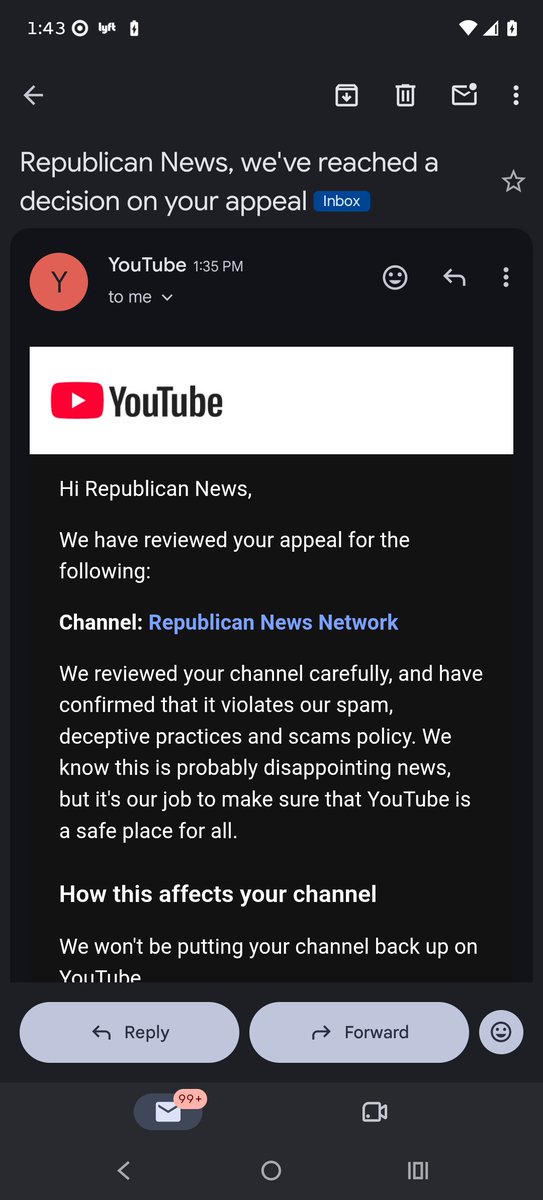 JohnKitover_'s tweet photo. #Youtube is Censoring 🚫 &amp; Deplatforming #Republicans @SpeakerJohnson @DOJFraudDiv @DOJCrimDiv @DOJNatSec @DOJCivil @TulsiGabbard @DNIGabbard @YouTubeCreators @YouTube @sundarpichai #News @FoxNews ✅ https://t.co/Pj4lX06iE4