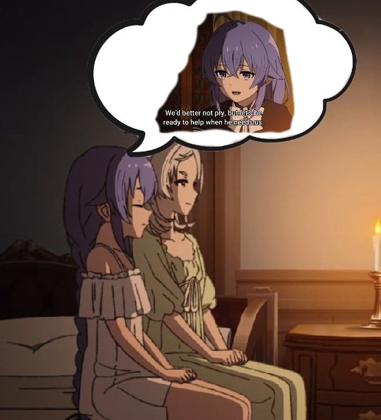 Vazpia_'s tweet photo. Roxy thinking back to their conversation after Sylphie does the exact opposite 😅 understandable though, they're his wives 😌

Next cour is going to be so hype, im ready 😤

#無職転生 #mushokutensei https://t.co/r00Ve3KGM5