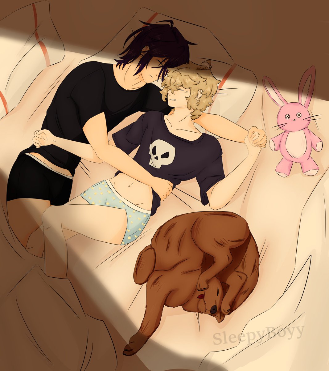 SleepyBoyyi's tweet photo. Shhh they're sleeping

#StardewValley
#StardewValleySebastian https://t.co/H10TTldG6a
