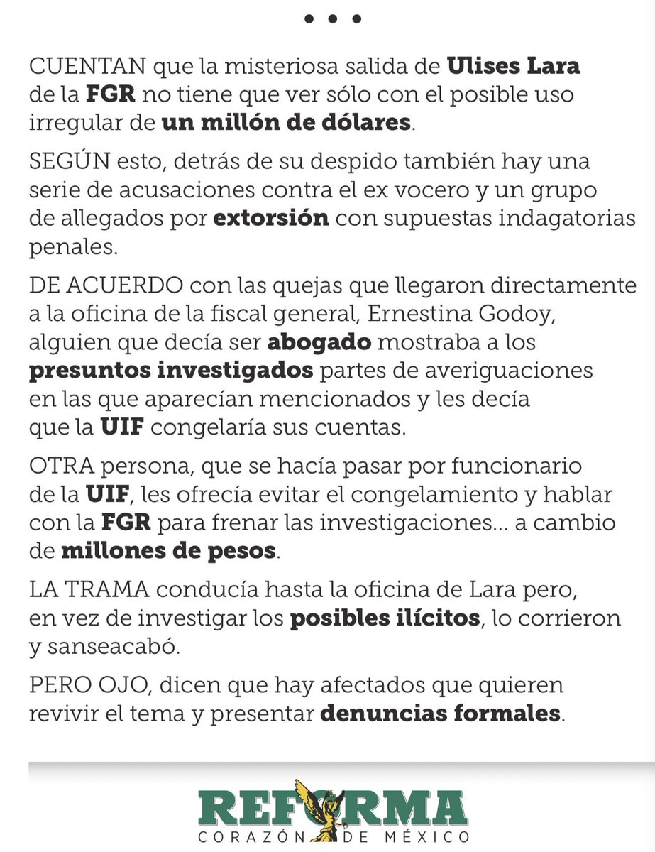 JLozanoA's tweet photo. 🚨Esto es estrictamente cierto. Ojalá presenten las denuncias formales y las pruebas correspondientes. Todo está grabado. Malditos corruptos. 

@FGRMexico 

@Reforma https://t.co/VKPXaLBwJW