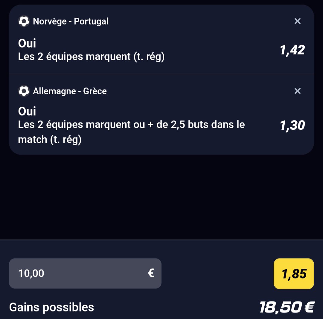 Pagistral1's tweet photo. Avis du soir #NationsLeague #NORPOR #ALLGRE #TeamParieur https://t.co/a1H9oVWHW4