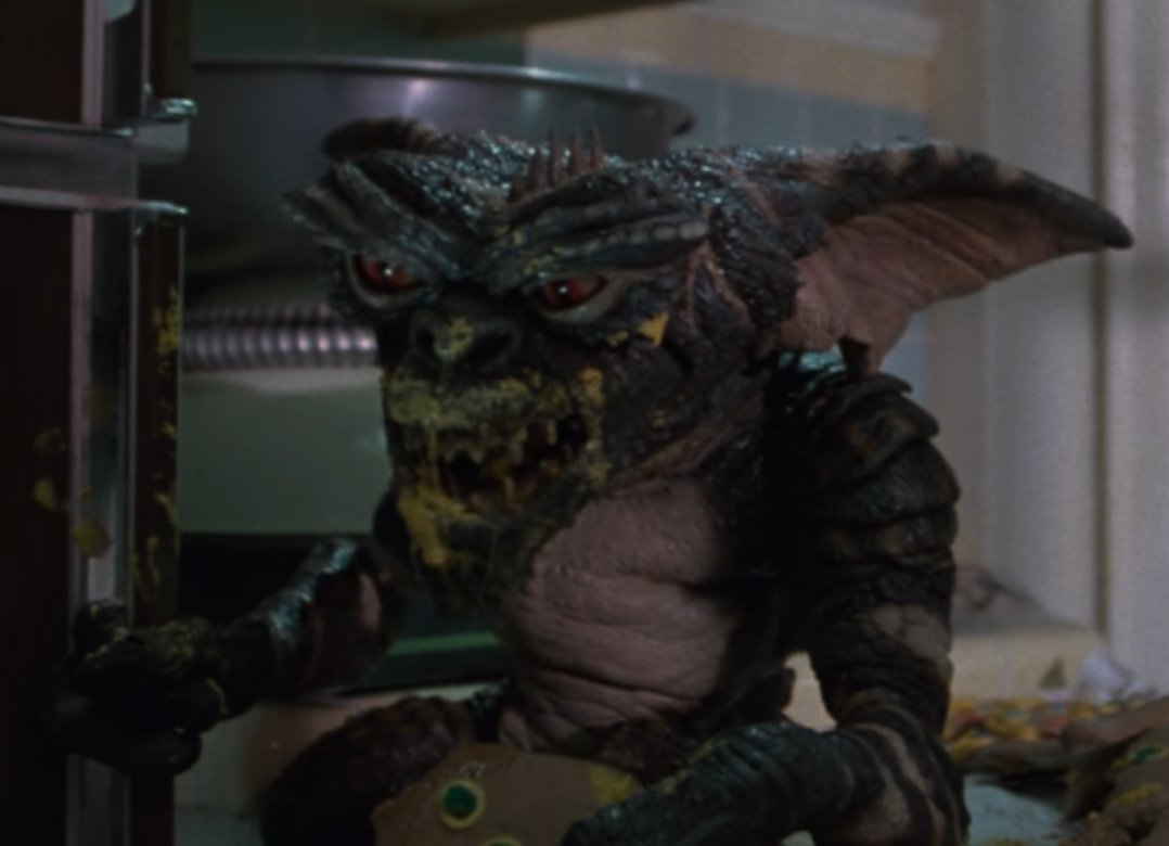 THE_Gremlins__'s tweet photo. Inside was a strange hideous looking creature eating her food. https://t.co/LrfC17ovfv