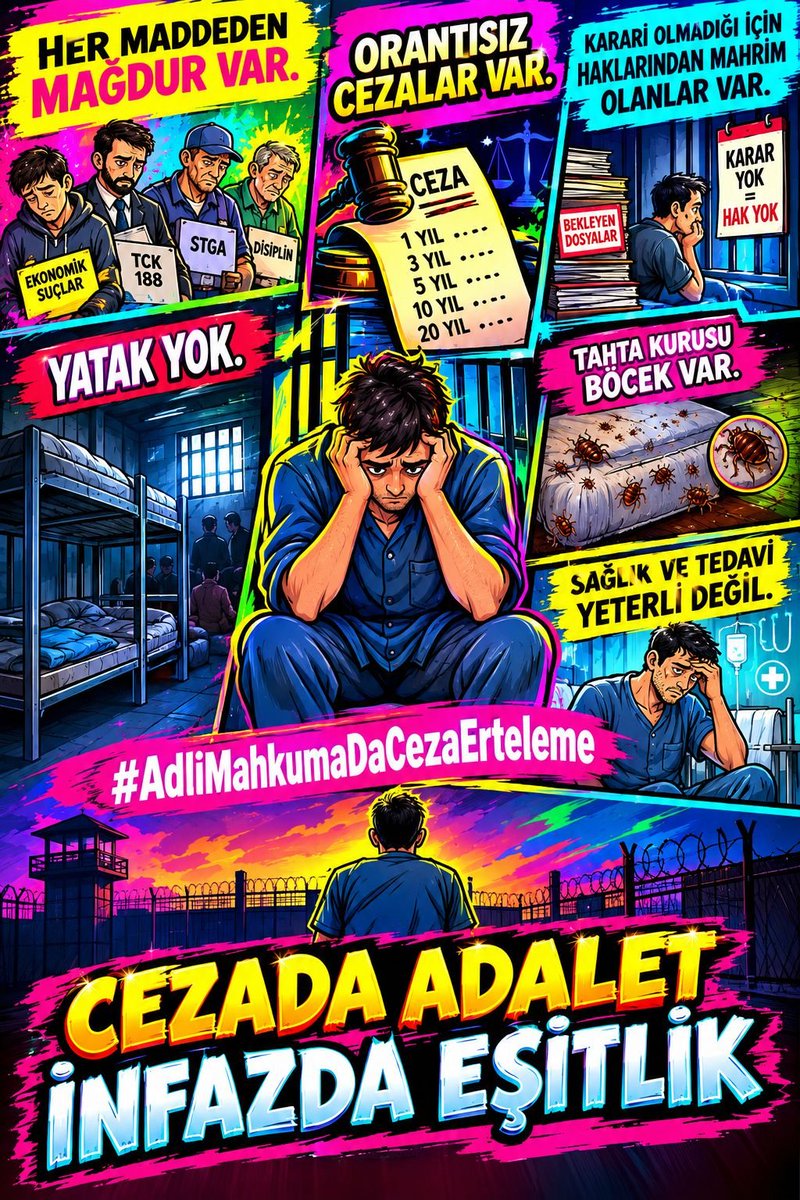 Simay_44_'s tweet photo. @avabdullahguler SESİMİZ DUYULSUN.!!!

Adli mahkûmların ve ailelerinin beklentisi nettir:👇
📌Eşitlik istiyoruz.!
📌Hakkaniyet istiyoruz.!
📌Adalet istiyoruz !!!!

CEZADA ADALET İNFAZDA EŞİTLİK ⚖️

#AdliMahkumaDaCezaErteleme https://t.co/q6SJ0jZbqL