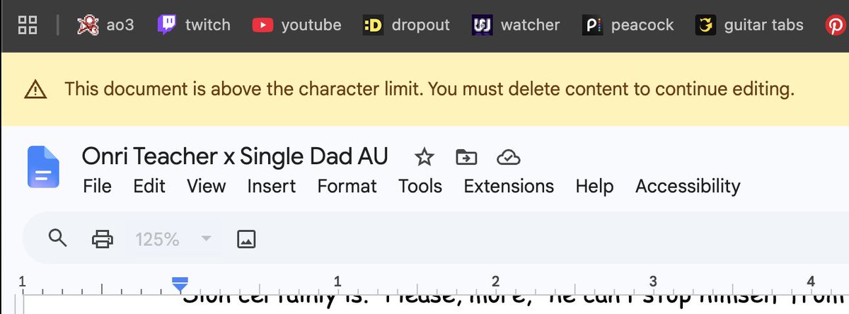 ironicspoons's tweet photo. ???????????????????? ive never gotten this warning before im crying the character limit is 1.5 million 😭 https://t.co/52JXsnBUVW