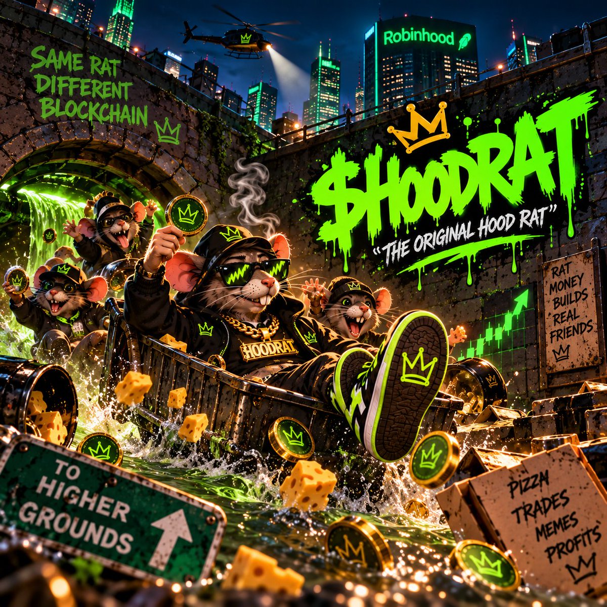 RodentFinance's tweet photo. BREAKING 🚨
Local authorities have officially lost control of the rat situation.
Do not approach. They have cheese. 🧀🐀

#HOODRAT 🐀 #RatGang #Memecoin #CryptoTwitter #RobinhoodChain https://t.co/vLjx7bYTvq