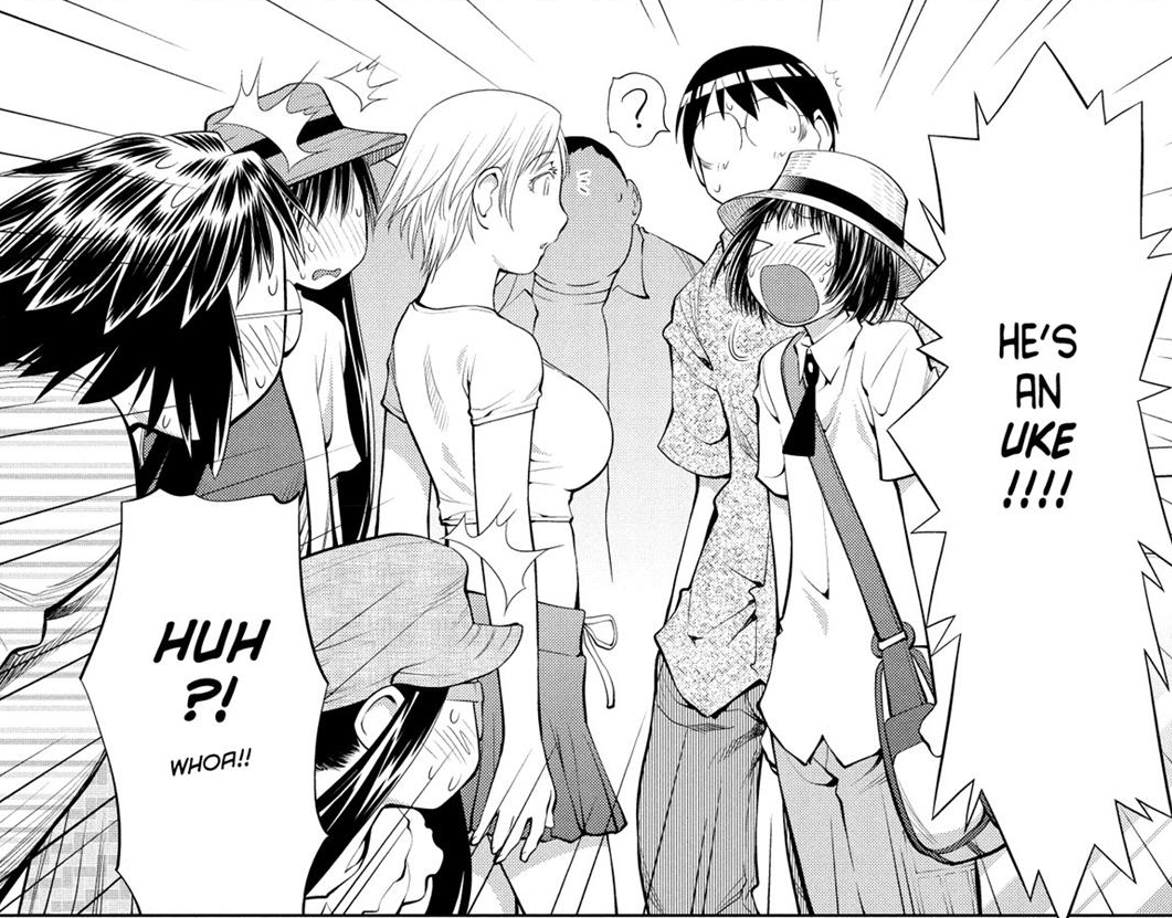 DailyGenshiken's tweet photo. Daily Genshiken #324 ~ "HE'S AN UKE!!!!!" https://t.co/K76gDyQUBM