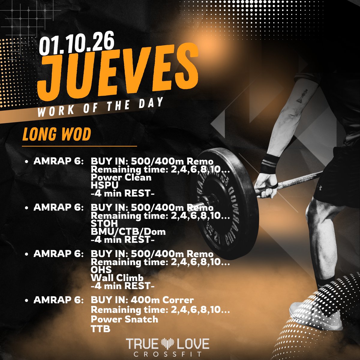 TrueLoveCrossF's tweet photo. #truelovecrossfit #truelove #crossfit #mallorca #staytrue #training #workout #barbellclub #gwod #crossfitlifestyle #crossfitlife #crossfitfacility #crossfitaffiliate #crossfitbox #hyroxtraining #hyrox #hyroxworkout https://t.co/crPhoH1Xyz