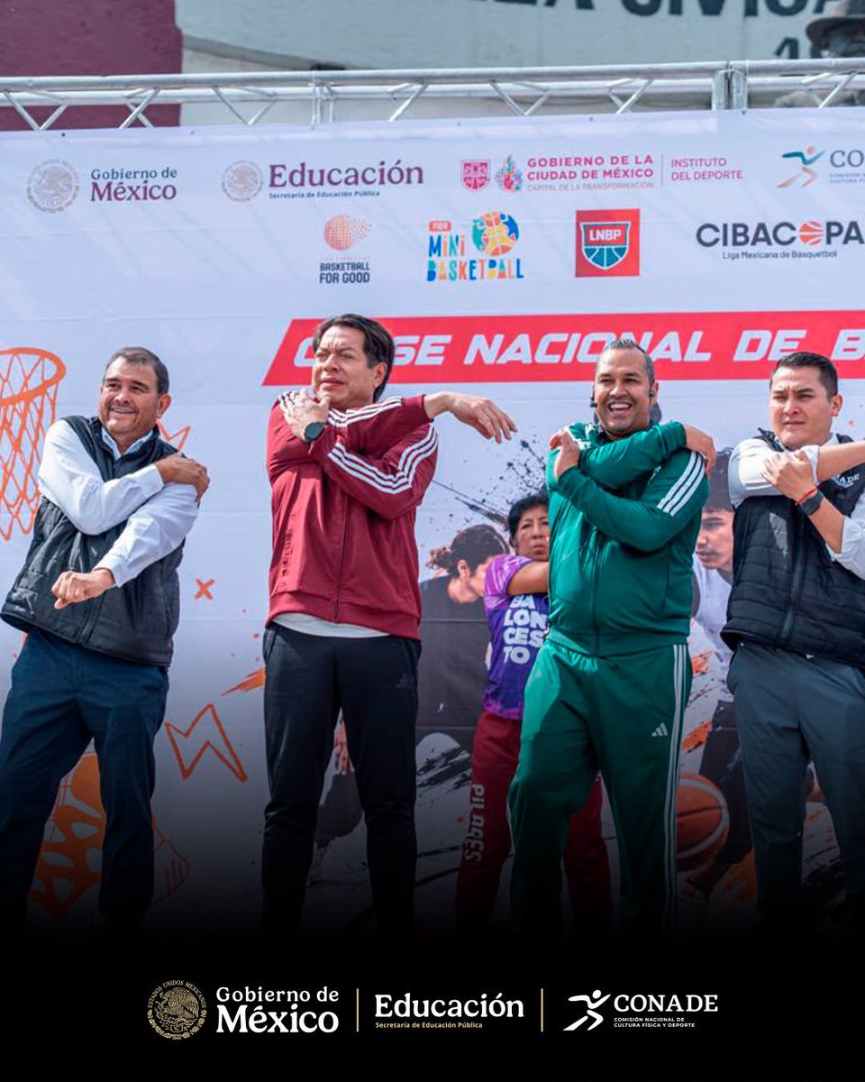 conadeoficial's tweet photo. La unión hace la fuerza 🫱🏻‍🫲🏼

La Clase Nacional “¡Ponte Pila! Bota y Encesta” ⛹🏻 es un trabajo coordinado con el propósito de hacer del deporte social más accesible, sobre una política de bienestar y prevención.

¡Sigamos marcando la diferencia! https://t.co/nBXGqmBPhR
