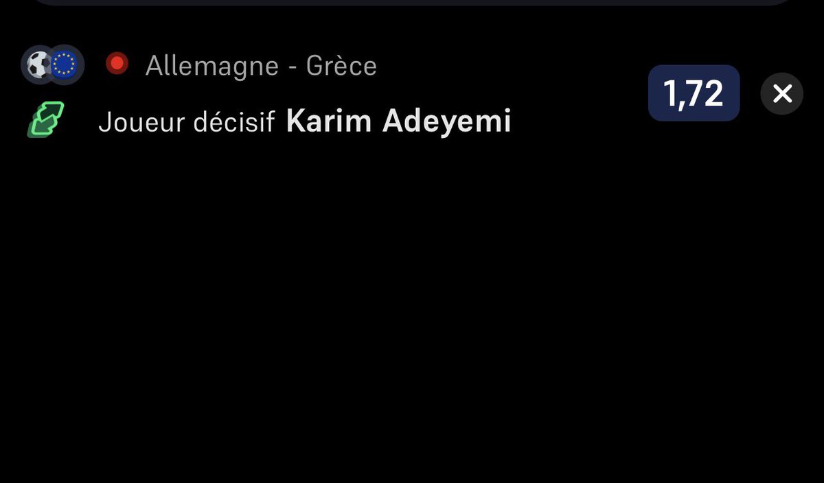rayanefdj's tweet photo. Montante du soir la famille ⚽️ On commence avec Karim Adeyemi — Palier 1. On attaque doucement, restez connectés pour la suite. VIP : Snap rayane-islm
#Montante #Prono #PariSportif #Football #Buteur #VIP #PronoFoot https://t.co/3ItrcMNucB