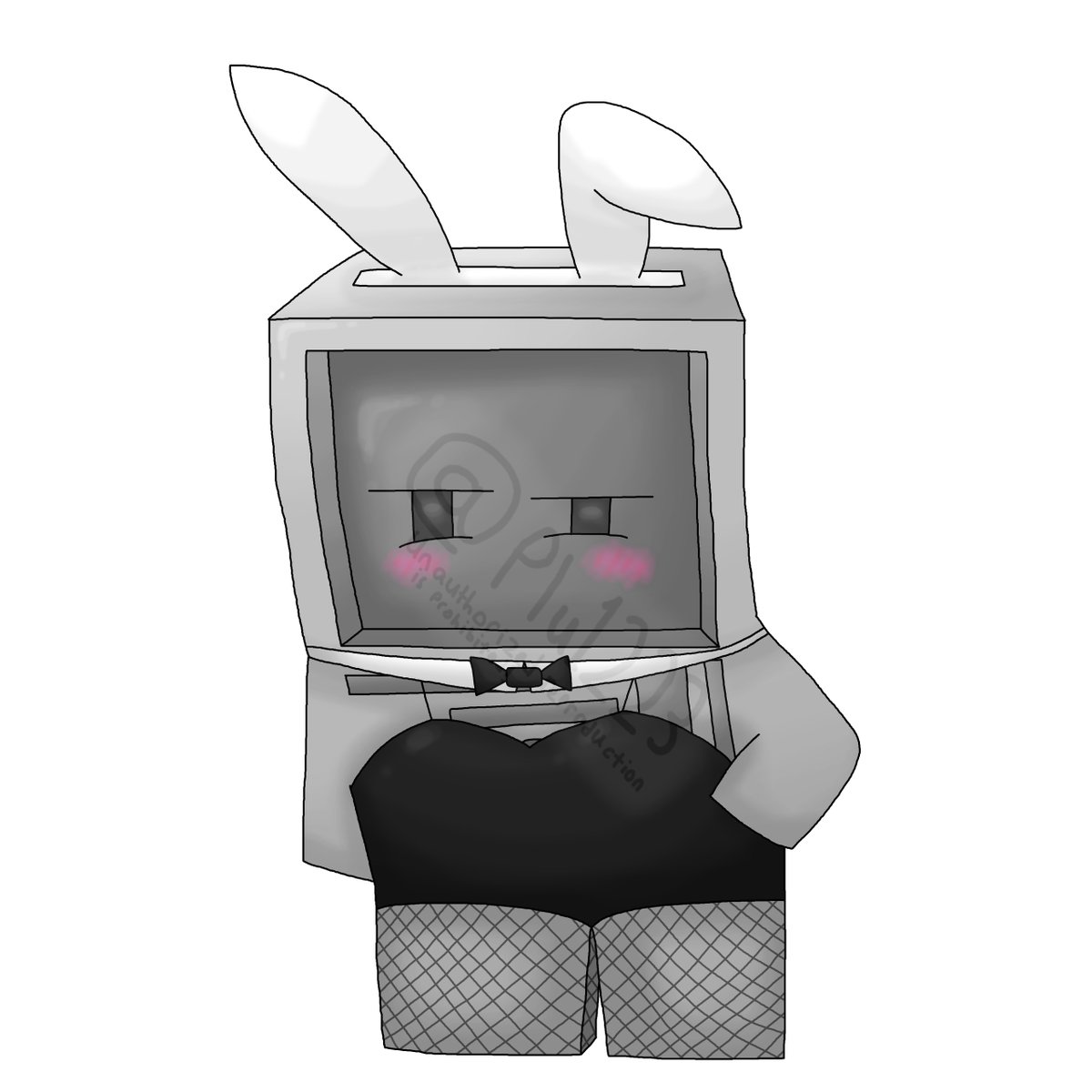 Plu1225's tweet photo. 4gou wearing a bunny suit for some reason

#4号 #4gou #UTAU #イラスト https://t.co/6PBzvVBpGW