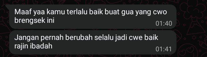 urvrooh's tweet photo. intinya mau smpe kapanpun aku gabakal pernah ikhlas atas apa yg udh dia lakuin. Demi Allah aku ga ikhlas🥹🙏🏻 https://t.co/GmG3Qr6EYu