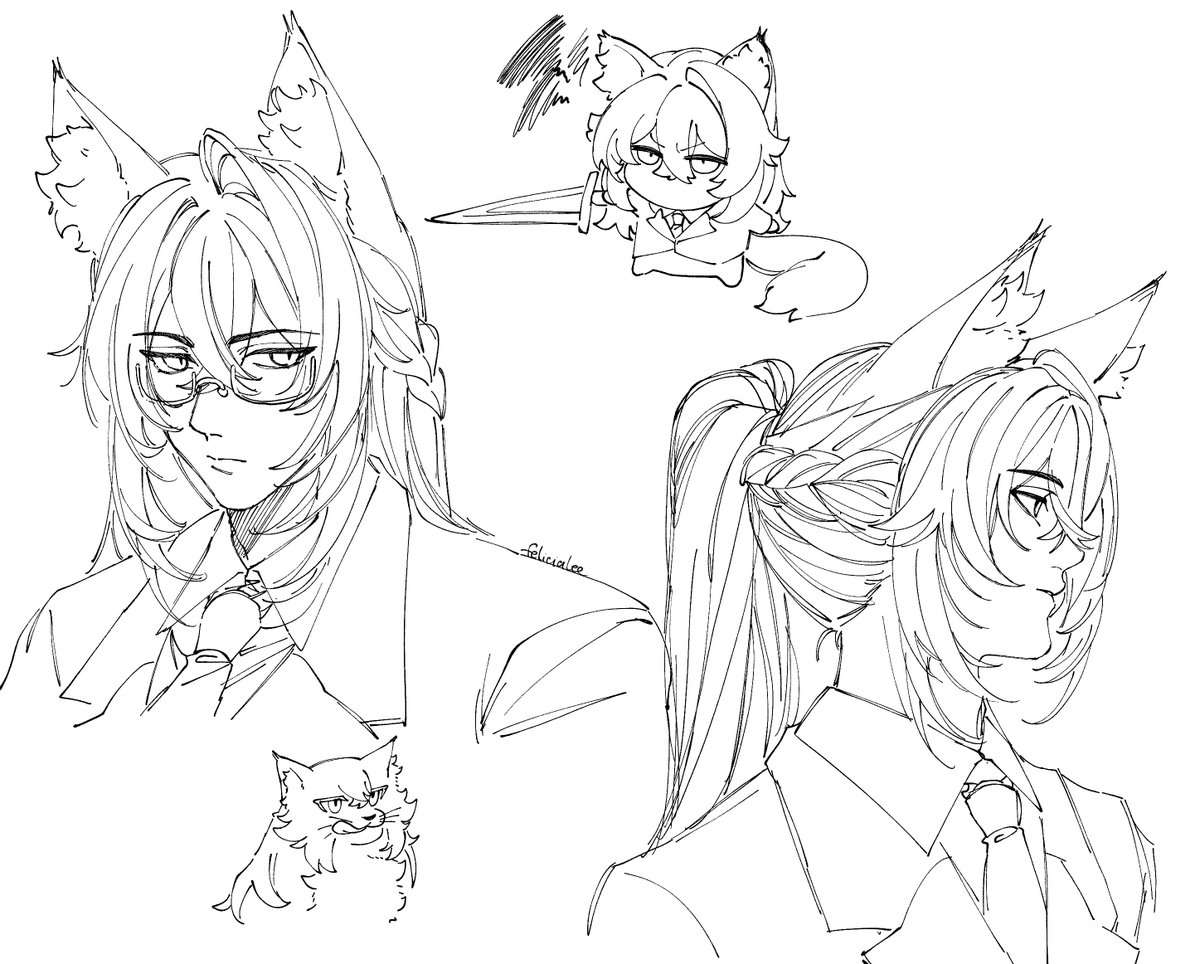 fenilee_3008's tweet photo. Severian doodle https://t.co/a8pro0u5Fm