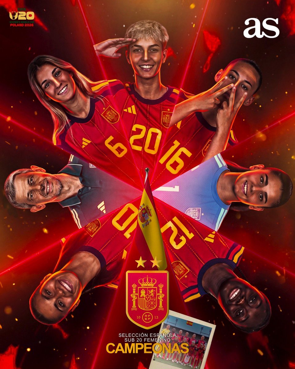 diarioas's tweet photo. 🌟🇪🇸 ESPAÑA ES CAMPEONA DEL MUNDO

🚨 ¡Las SUB-20 tumban a COREA DEL NORTE en los penaltis y vuelven a CORONAR LA CIMA DEL MUNDO! https://t.co/5nOuYYLFPe