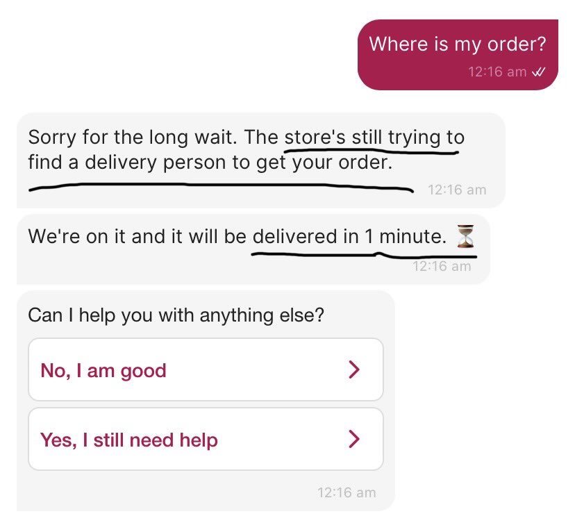 royynitish's tweet photo. @Flipkart “Flipkart Minutes” — do you even understand what those words mean? 😑
Your own support says the store is still trying to find a delivery person, then promises it’ll arrive in 1 minute. ⏳
At this point, just rename it “Flipkart Hours.” This is beyond ridiculous.
FRAUD https://t.co/hFgPejelLs