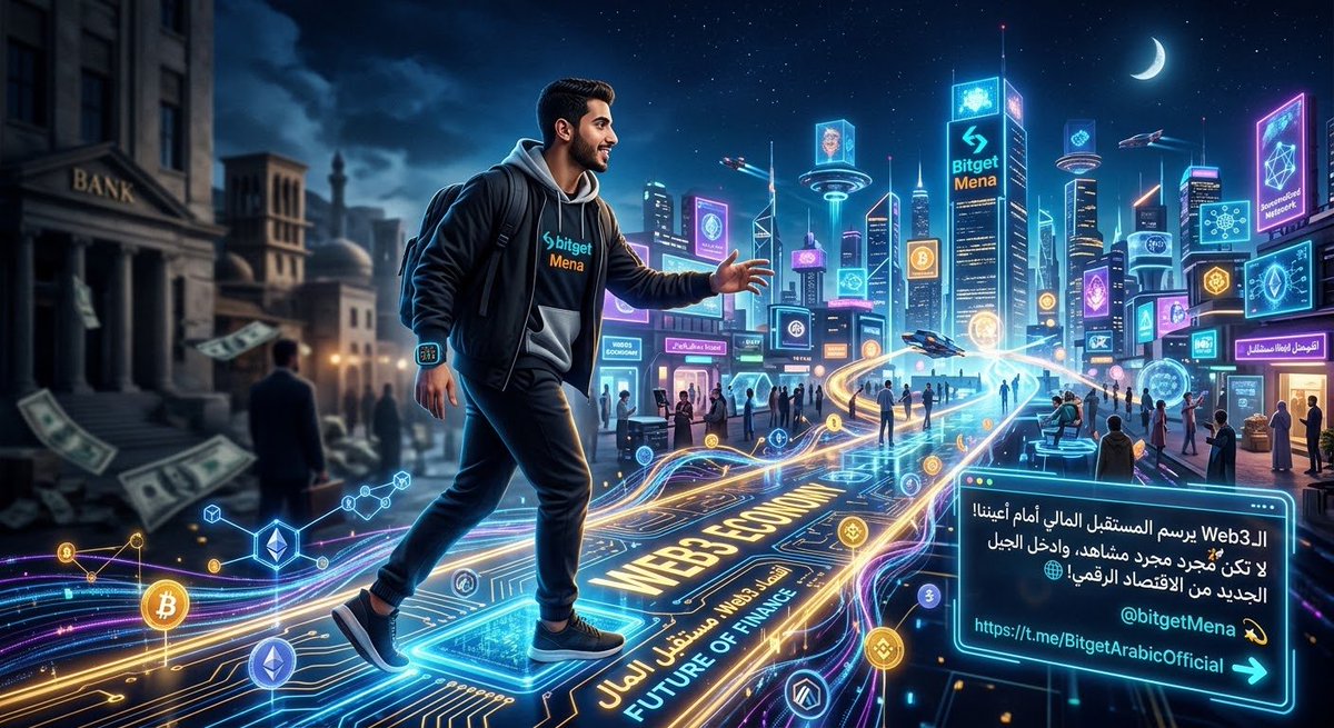 Ghostwalker97's tweet photo. 🌐 الـ Web3 يرسم المستقبل المالي أمام أعيننا!
لا تكن مجرد مشاهد، وادخل الجيل الجديد من الاقتصاد الرقمي 🚀✨
ابدأ رحلتك مع @bitgetMena 💫
https://t.co/Q2mcyiDqKA https://t.co/RzjE73RPQv