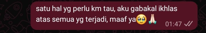 urvrooh's tweet photo. intinya mau smpe kapanpun aku gabakal pernah ikhlas atas apa yg udh dia lakuin. Demi Allah aku ga ikhlas🥹🙏🏻 https://t.co/GmG3Qr6EYu