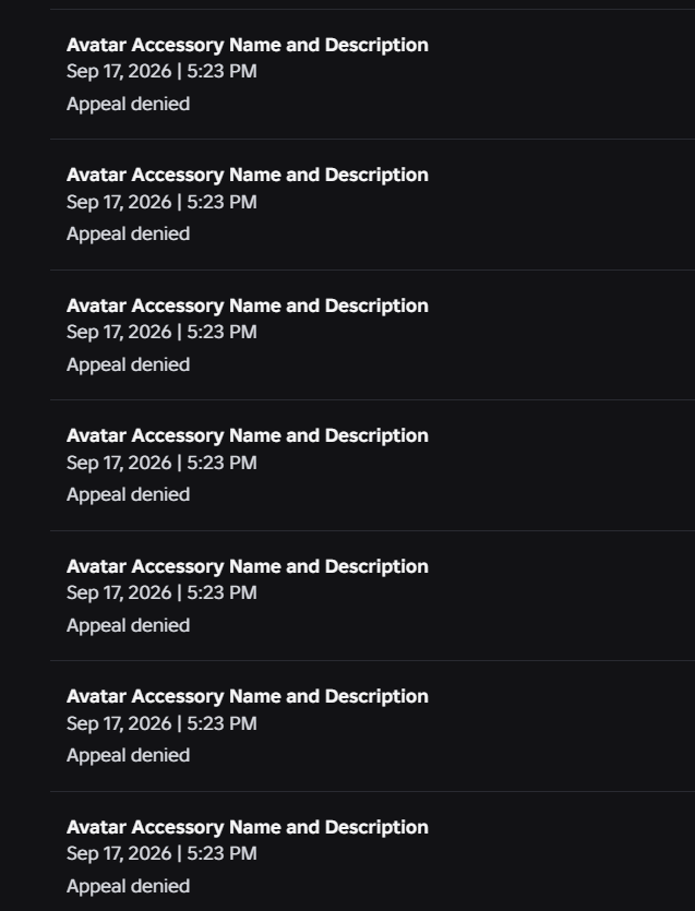 norahstoe's tweet photo. roblox moderation is actually ridiculous. i had clothing that had been up for years suddenly all get flagged at the same time, i dont think this deserved a full permanent ban, fix ur moderation @Roblox . #roblox #ban https://t.co/0tTAoaVB71