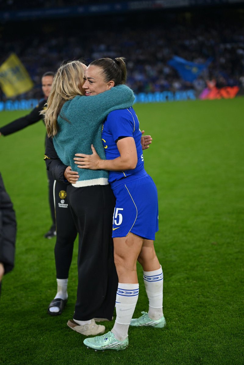 CFC__Women's tweet photo. Erin and Katie at full-time. 🫂 https://t.co/pfI88gFzJN