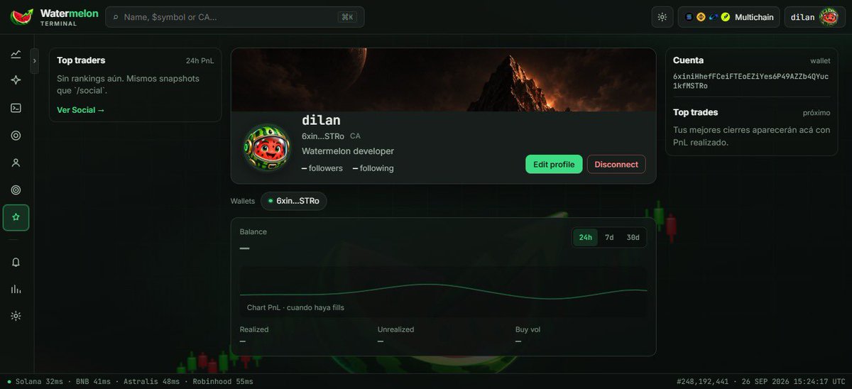 pipermeme_'s tweet photo. 🍉 Introducing Watermelon Terminal

The next layer of the Piper ecosystem is taking shape.

A new terminal built for a market that never sleeps — where speed, information, liquidity and opportunity move in real time.

Watermelon Terminal is coming to Piper. 🍉���

One ecosystem.
More intelligence.
More execution.
More power in the hands of on-chain traders.

This is not just about launching tokens.

We’re building the infrastructure to discover, trade and move across the on-chain economy.

Welcome to the next chapter of Piper.

🍉 Watermelon Terminal
🪈 Powered by Piper

Coming soon.

#Piper #WatermelonTerminal #DeFi #OnChain #Crypto