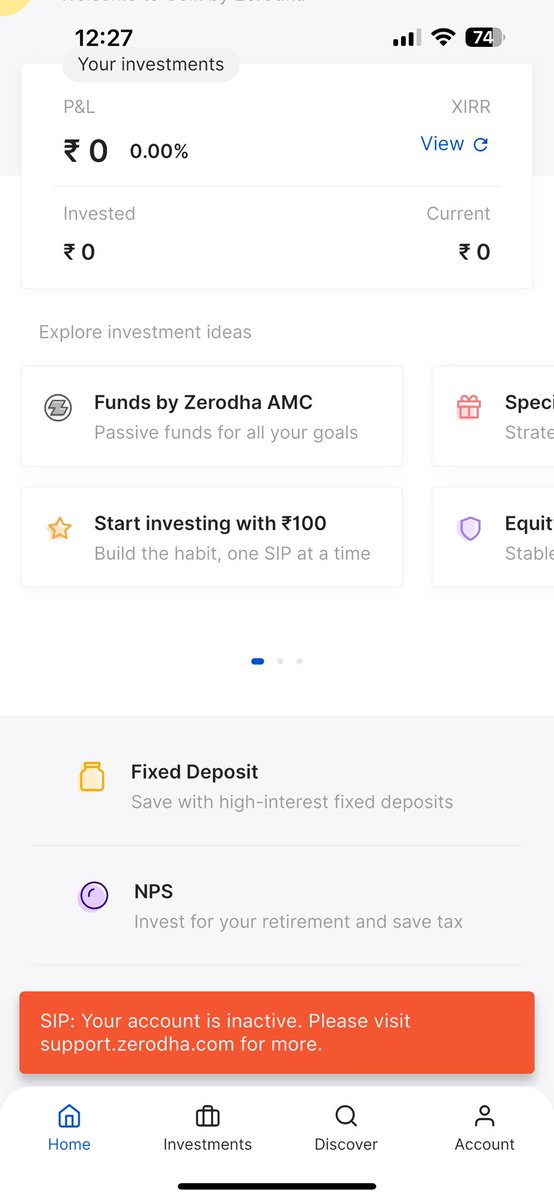 CVanguard69's tweet photo. @zerodha  i am facing this inactive issue kindly help me https://t.co/Vv7b2JsSSp