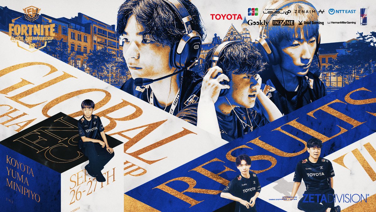 AIMWITHPRIDE's tweet photo. yuma, Koyota - 8th
Minipiyo - 26th

We came, we fought, we leave stronger👋
この悔しさも、この景色も、すべて次へ。
最後まで応援いただきありがとうございました🤲
#ZETAWIN #FNCS https://t.co/RXyQwC5jbi
