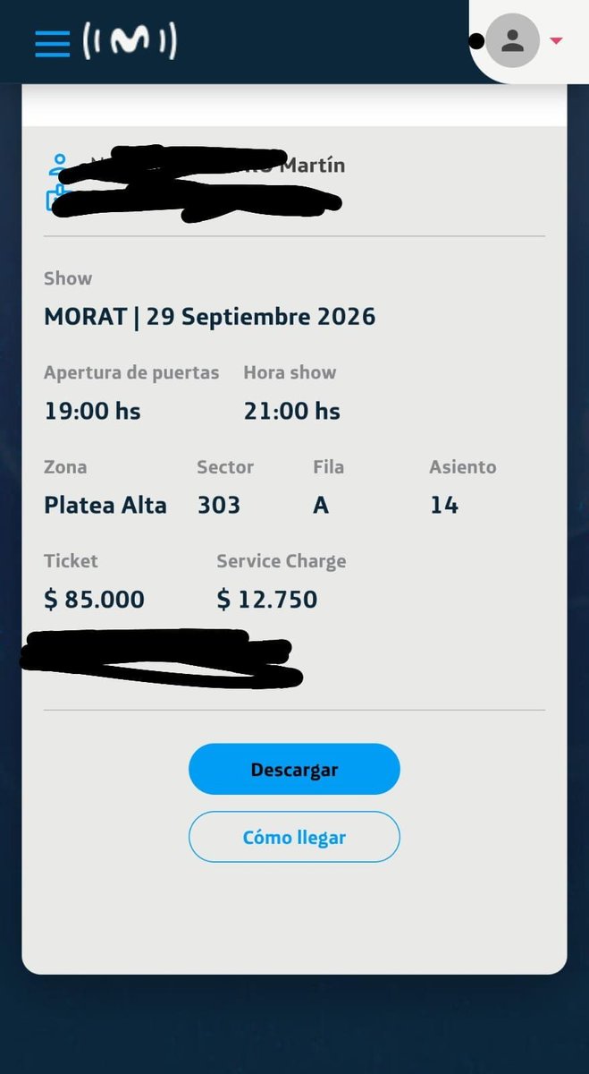 marttttinn's tweet photo. Vendo 2 entradas para MORAT

🗓️ MARTES 29/09
🎟️ PLATEA ALTA
📍 MOVISTAR ARENA

Por trabajo no puedo ir. Cualquier cosa me escriben y coordinamos. 

#Morat #moratargentina #entradas #Movistar #MovistarArena https://t.co/s784N6IE9q
