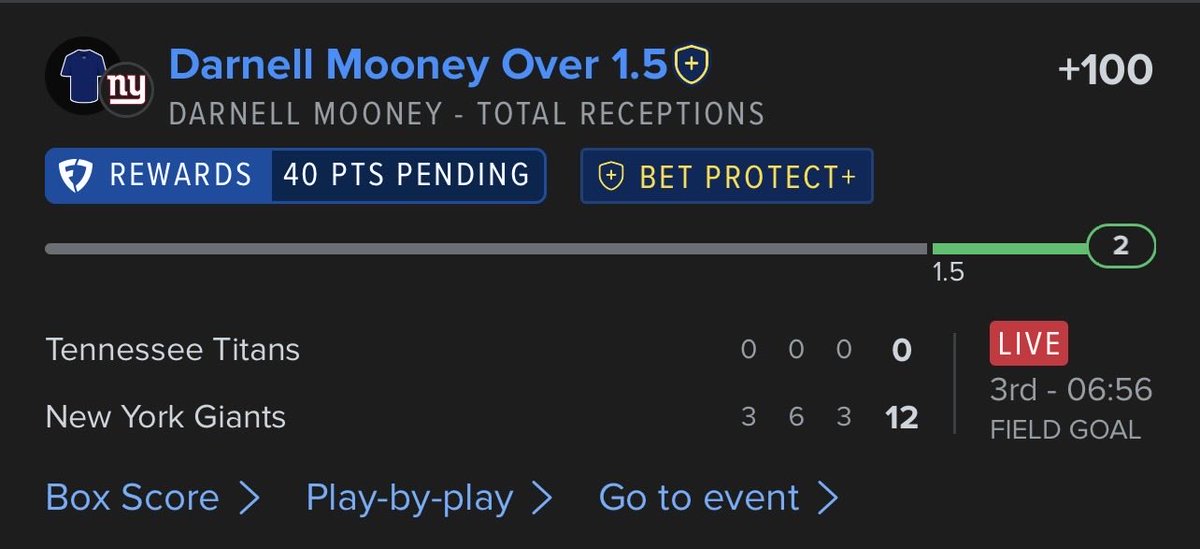 TopShelfSP's tweet photo. Cash my 14th NFL Sunday Straight 
✅ Darnell Mooney o1.5 Receptions

I’m 14-2 on NFL Straights this season 🔥
https://t.co/hWI3KIN0pU https://t.co/jbxxczZhj7