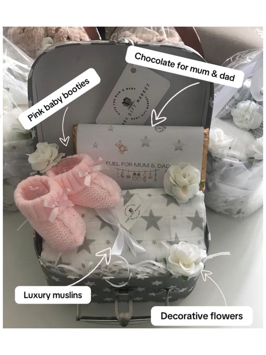 Babygiftmarket's tweet photo. New Baby Girl Set , Luxury Muslins, Booties, Chocolate, Baby shower gifts by BabyGiftMarket 
 https://t.co/iKsmKKbO4M via @Etsy https://t.co/2YXhceJTxj